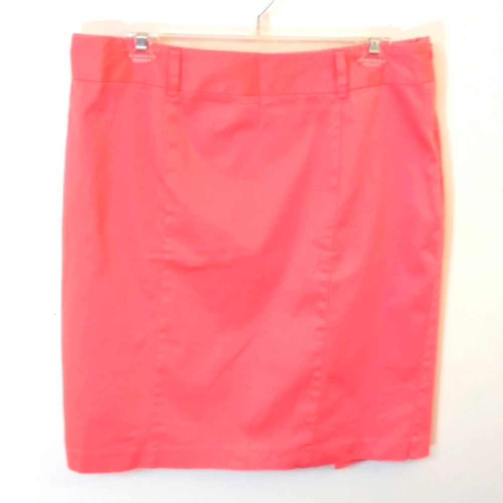 Pencil Skirt Bright Salmon size L